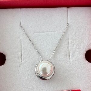 Majorica 1890 Authentic 10 mm Pearl Necklace Sterling Silver